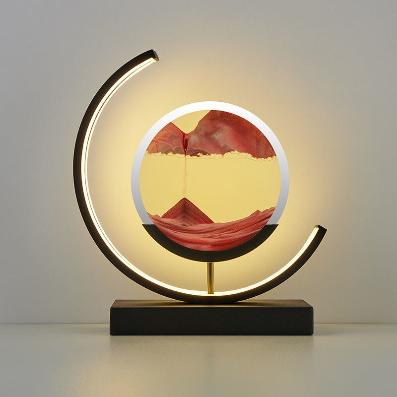TerraGlow Sand Lamp — Artistic Ambient Accent Lighting - Desfino