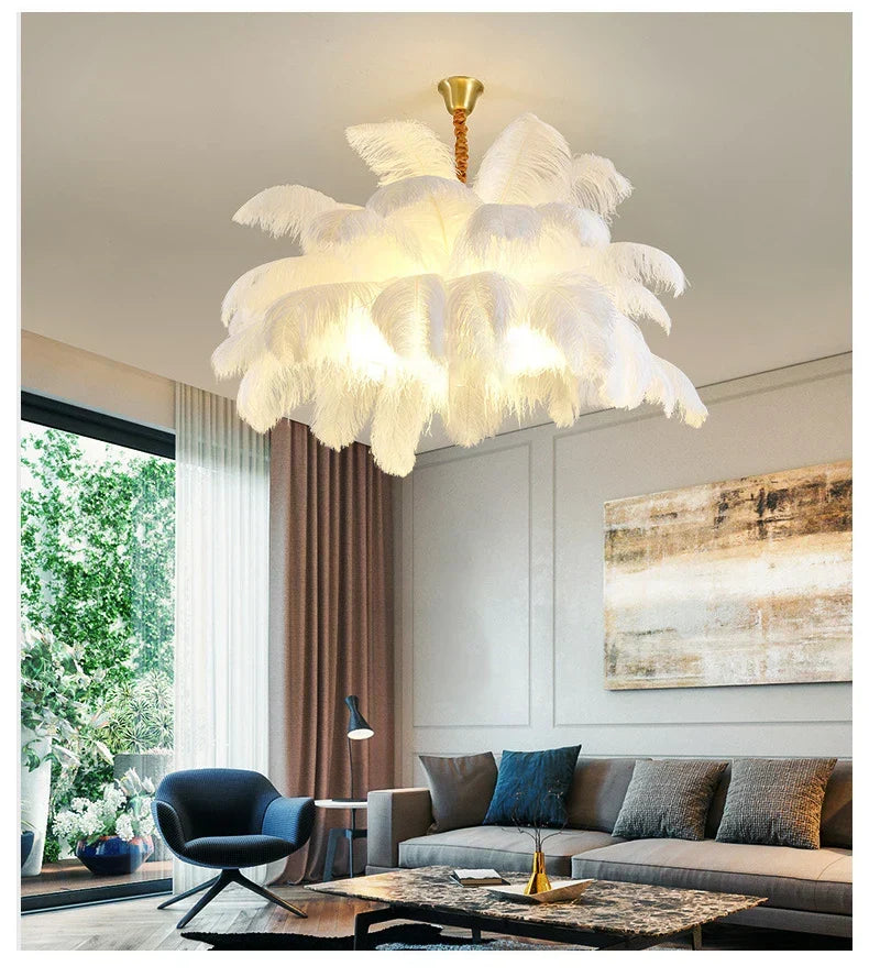 AstraFeather Modern Handcrafted Pendant Chandelier