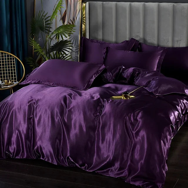 Ensemble de literie de luxe en satin Aurielle — Finition soyeuse et lisse