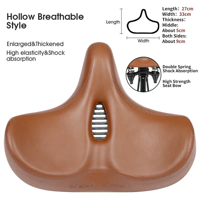 Široké ergonomické sedlo SummitRide pro horská a městská kola - Desfino