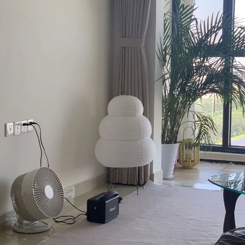 Hikari Triple-Mode Dimmer Rice Paper Desk Lamp
