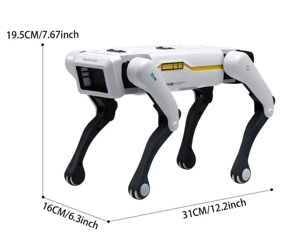 Câine robot AI programabil — control vocal, prin smartphone și infraroșu - Desfino