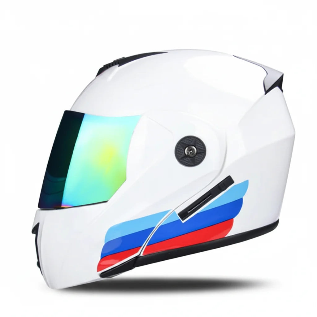 Casque de moto modulaire certifié DOT avec double visière — Desfino