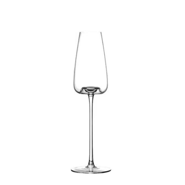 Elara 水晶葡萄酒与香槟酒杯套装 — 2、4或6只，手工制作 - Desfino