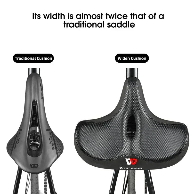 Široké ergonomické sedlo SummitRide pro horská a městská kola - Desfino