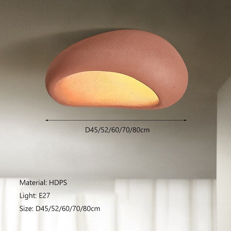 Tenzai Wabi-Sabi Ceiling Light — E27 Surface-Mount Fixture - Desfino