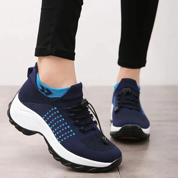 Elara orthopädische Damen-Sneaker - elastische Unterstützung, geräumige Passform - Desfino
