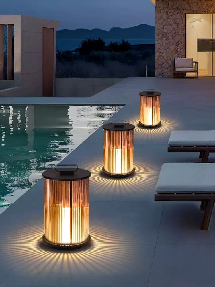 Marinell vanntett hagelanterne — Varmt LED-lys - Desfino