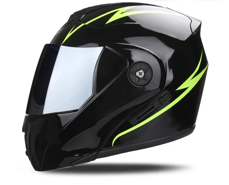 Casque de moto modulaire certifié DOT avec double visière — Desfino
