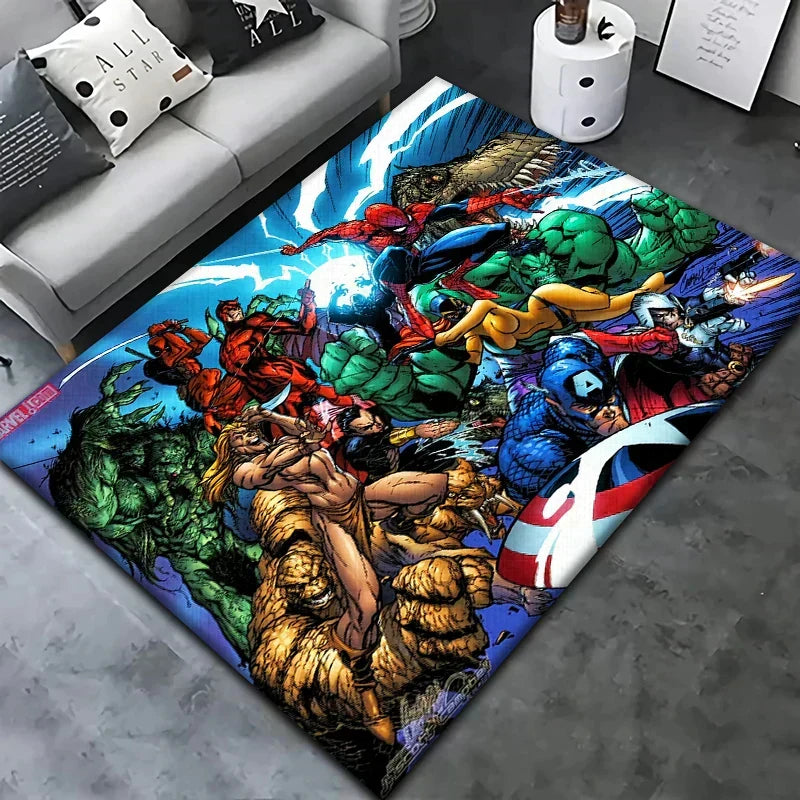 NovaPlay Superhero Kids’ Rug — Soft, Cushioned, Durable Decor - Desfino
