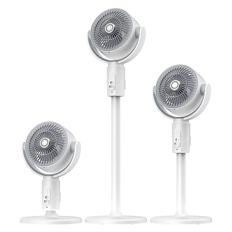 Dobíjecí oscilační ventilátor ZephyrWave - 5 rychlostí, časovač s dálkovým ovládáním - Desfino