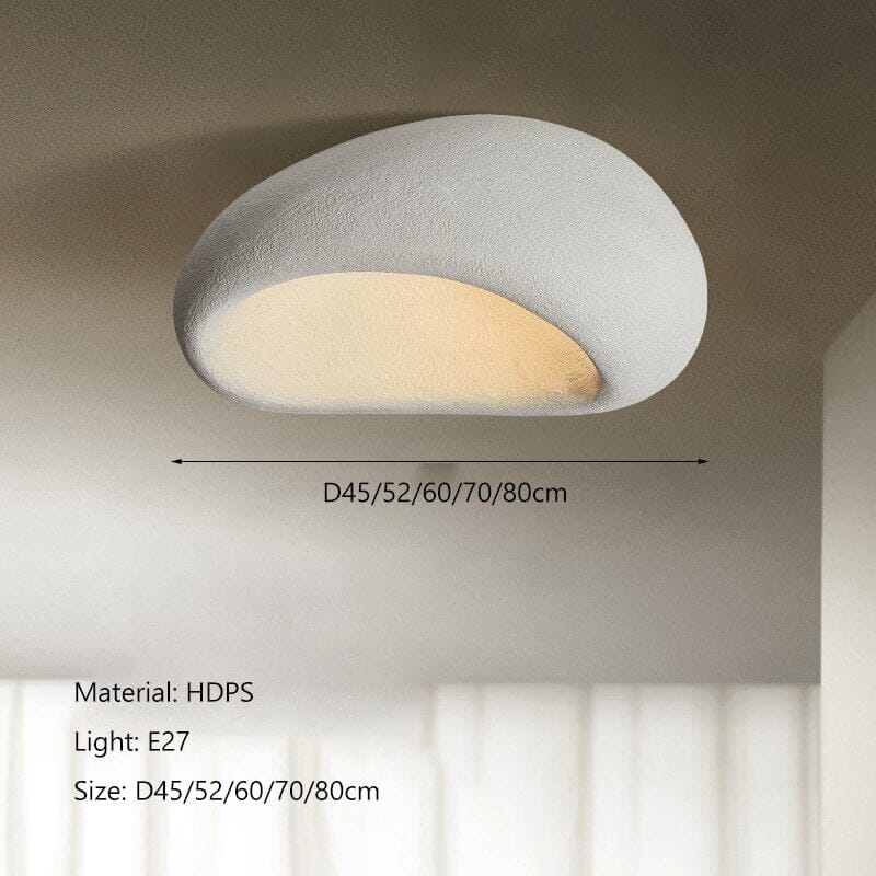 Tenzai Wabi-Sabi Ceiling Light — E27 Surface-Mount Fixture - Desfino