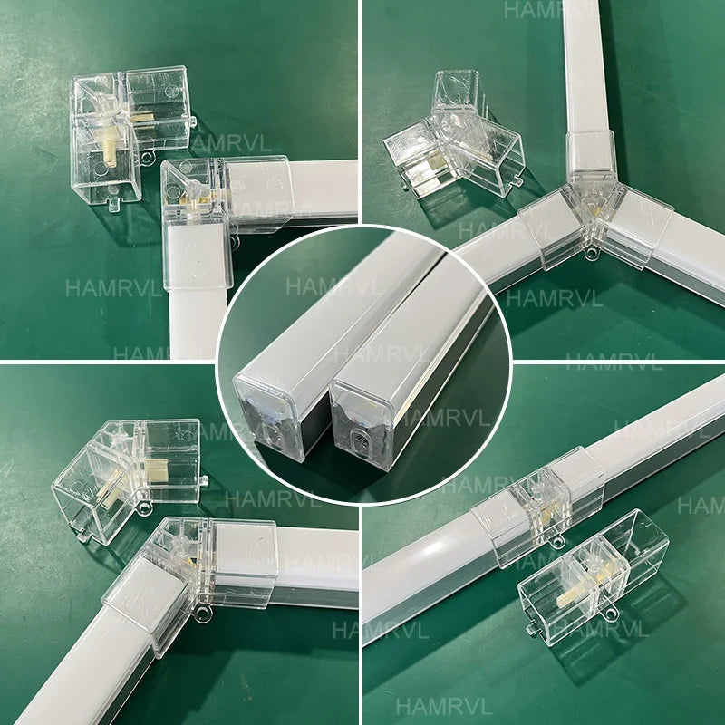 Lampe LED hexagonale de garage HAMRVL 110-240V, tube de 440mm | Desfino