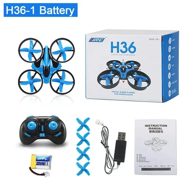 רחפן RC מיני H36 — סיבובי 360°, מצב ללא ראש וג'יירו בעל 6 צירים | דספינו