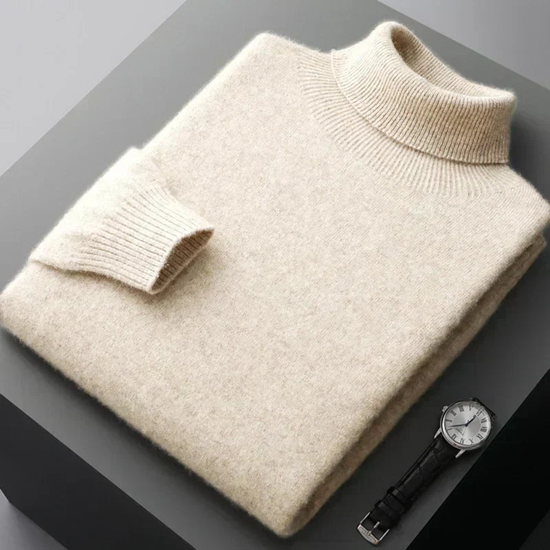 Aurelo Pullover aus 100 % extrafeiner Merinowolle—17,9-Mikron-Zweifachgarn - Desfino