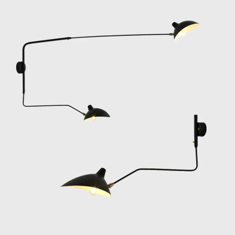 LumiArc Duo-væglampe — retningsbestemt lys i to retninger med mid-century-design - Desfino