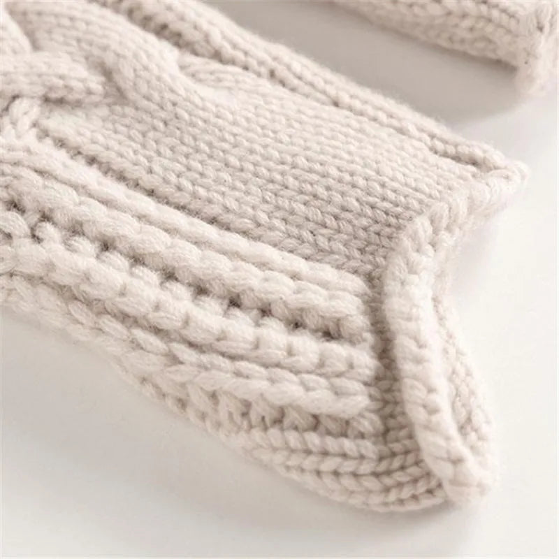 LioraWeave Strickpullover mit hohem Kragen — Weich und kuschelig warm - Desfino