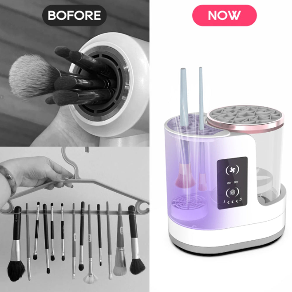 AstraGlow Pro elektrischer Make-up-Pinselreiniger — Wiederaufladbar - Desfino
