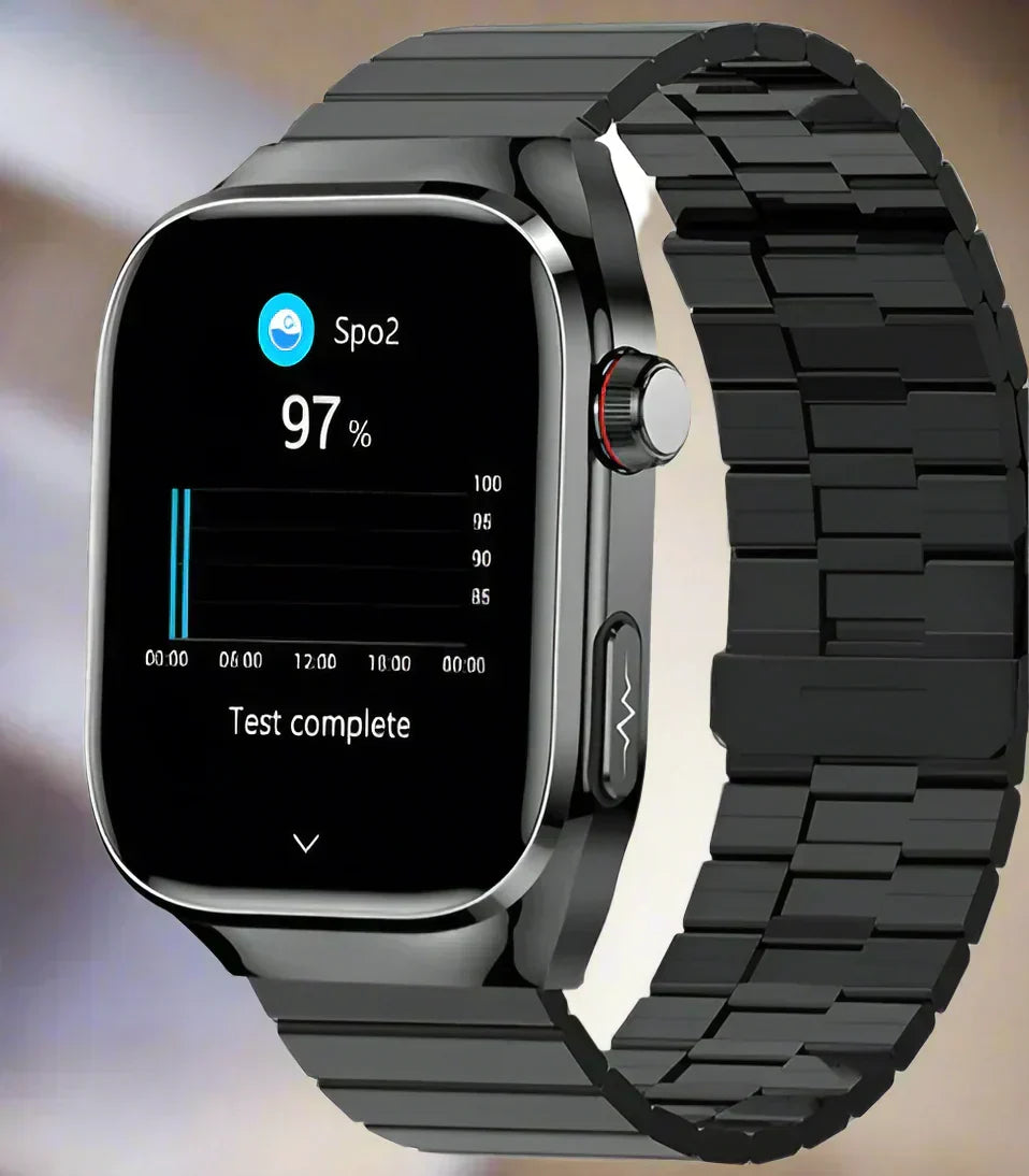 AeroPulse Bluetooth Health Watch — Blood Sugar, Uric Acid, ECG & PPG Tracking