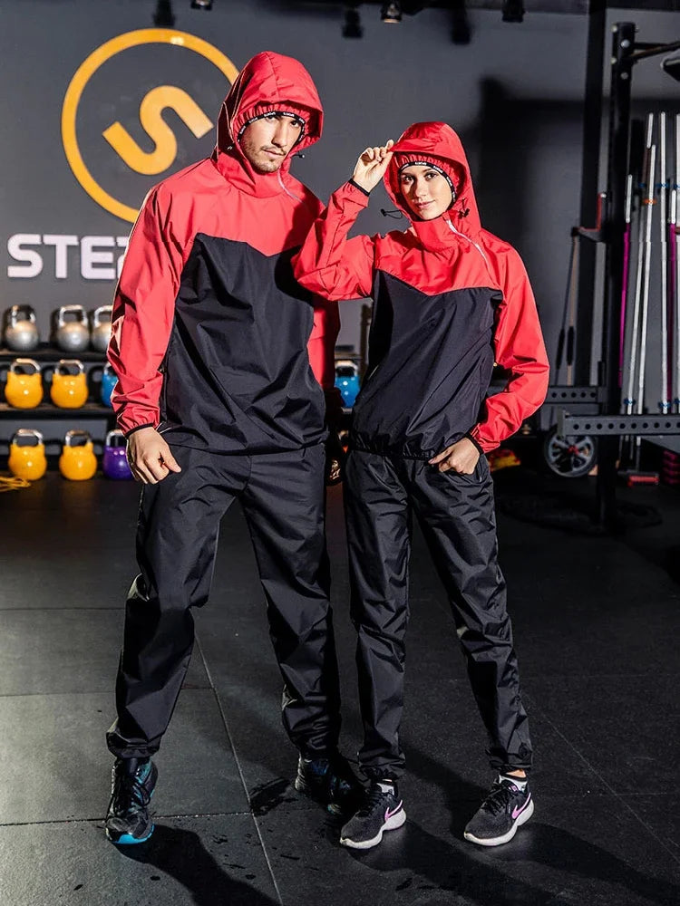 SONECHOKI Unisex Sauna Suit Set — Quick-Dry Fitness Hoodie | Desfino