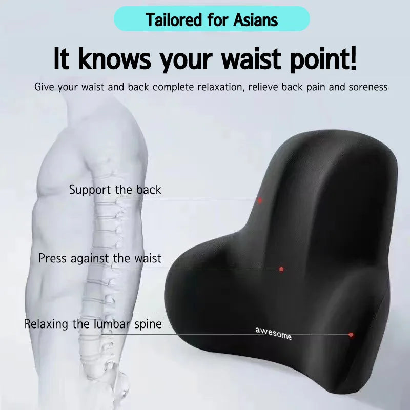 Ergonominen lannerollatyyny — muistivaahdosta valmistettu seläntukityyny - Desfino