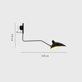 LumiArc Duo-væglampe — retningsbestemt lys i to retninger med mid-century-design - Desfino