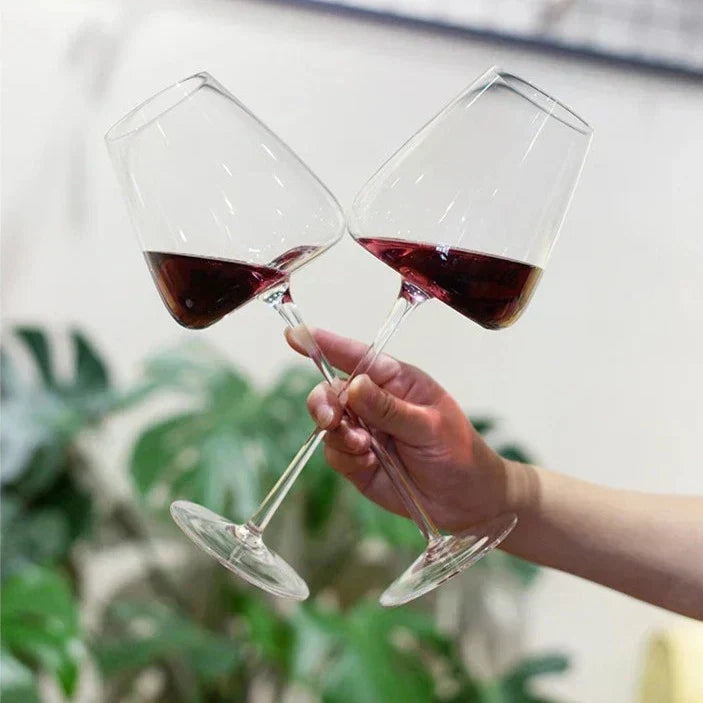 Elara 水晶葡萄酒与香槟酒杯套装 — 2、4或6只，手工制作 - Desfino