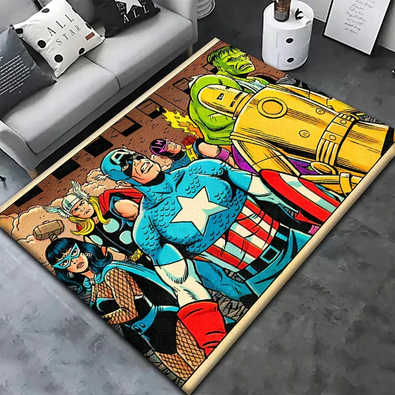 NovaPlay Superhero Kids’ Rug — Soft, Cushioned, Durable Decor - Desfino