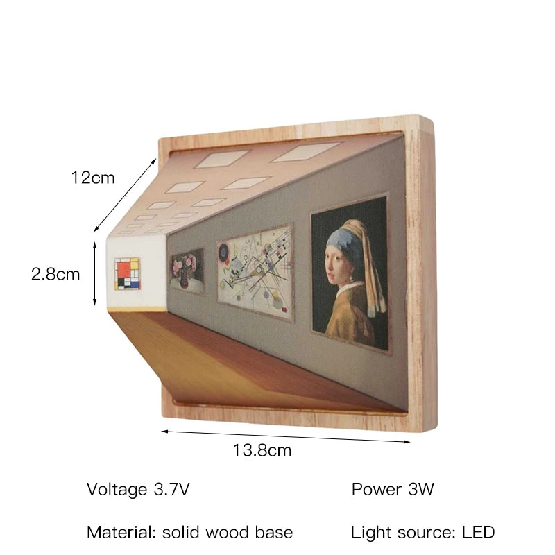 AstraLume 3D-Optik-Wandleuchte — Design mit Tiefenillusion - Desfino
