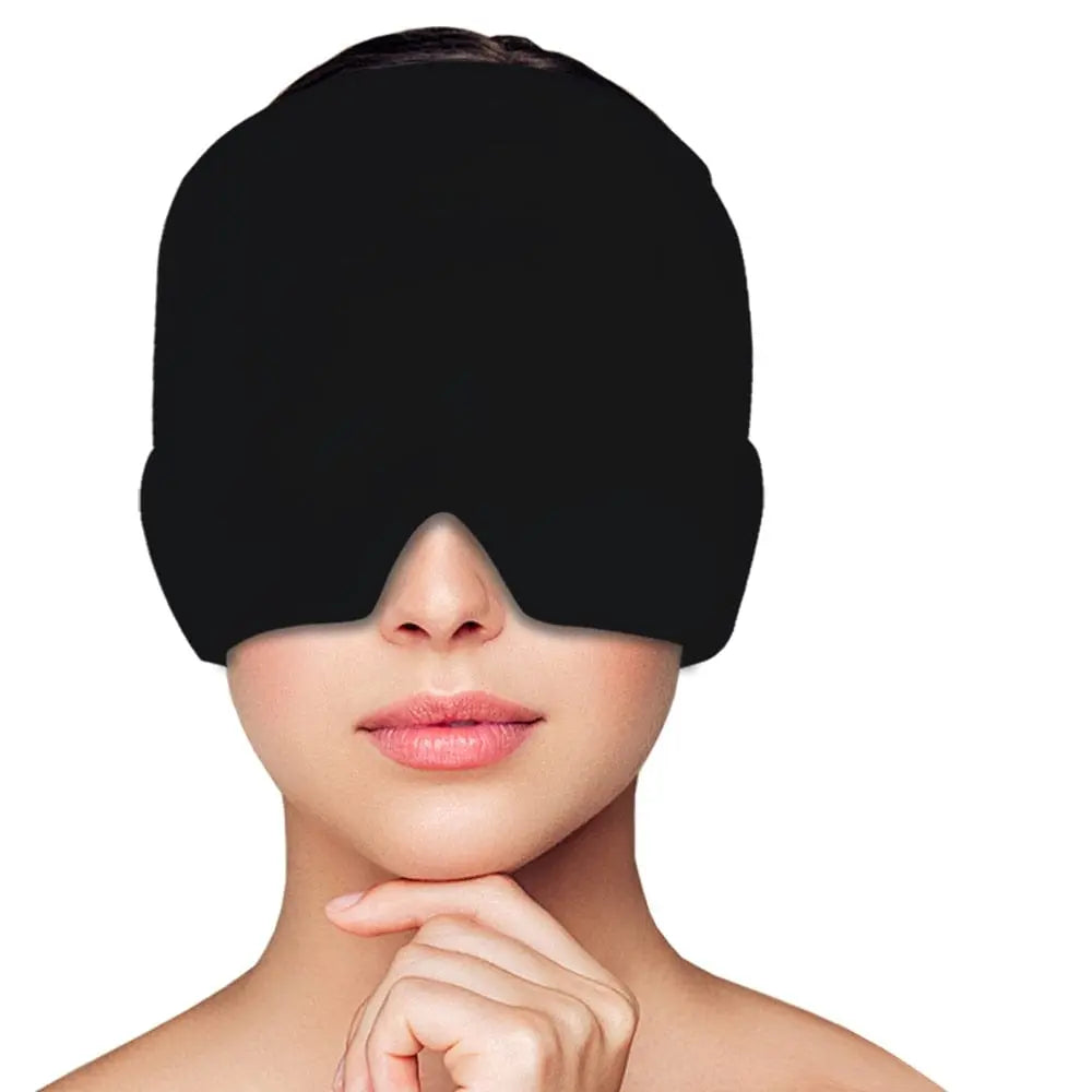 Gorro de gel refrescante de 360° para aliviar el dolor de cabeza - Alivio de la tensión y la migraña - Desfino