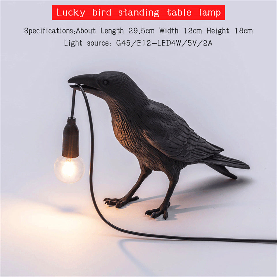 FederGlow warme LED-Vogelwandleuchte — Stimmungsvolle Dekolampe - Desfino