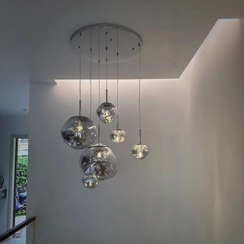 Candeeiro suspenso LED NovaLume Lava Glow — Luz suspensa de inspiração retro - Desfino