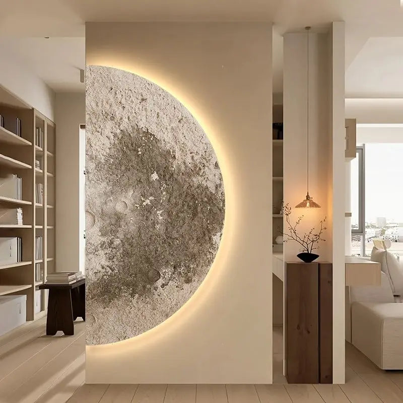 SolaraHalo Half Moon Wall Lamp — Modern LED Porch Sconce - Desfino