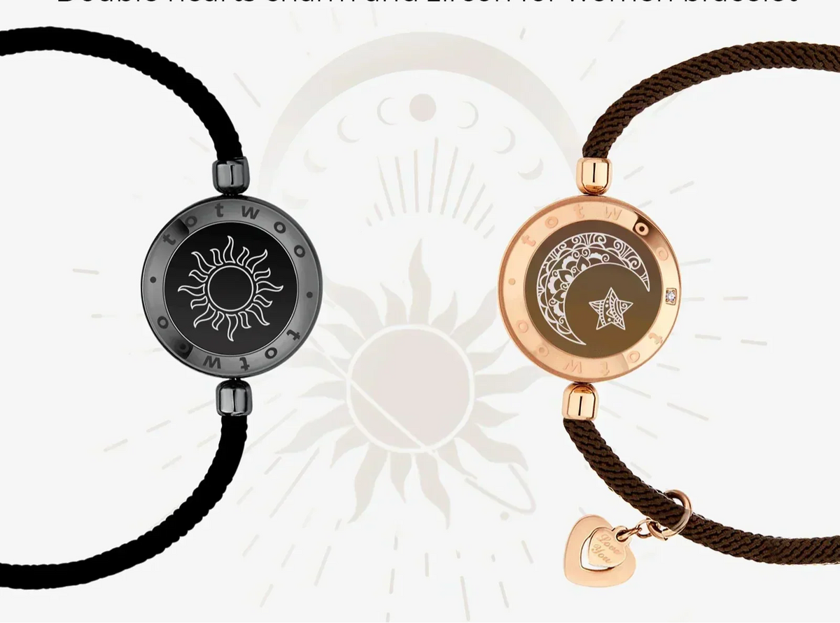 LumaLink SunMoon-Paararmbänder — Berührungs-, Licht- und Vibrationsbenachrichtigungen - Desfino
