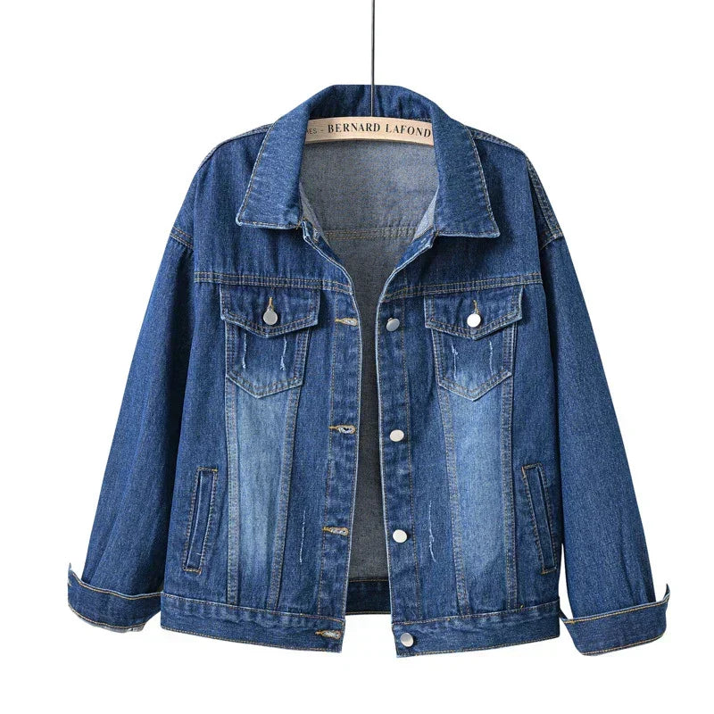 Harborline Denim Jacket — Button Front, Relaxed Fit