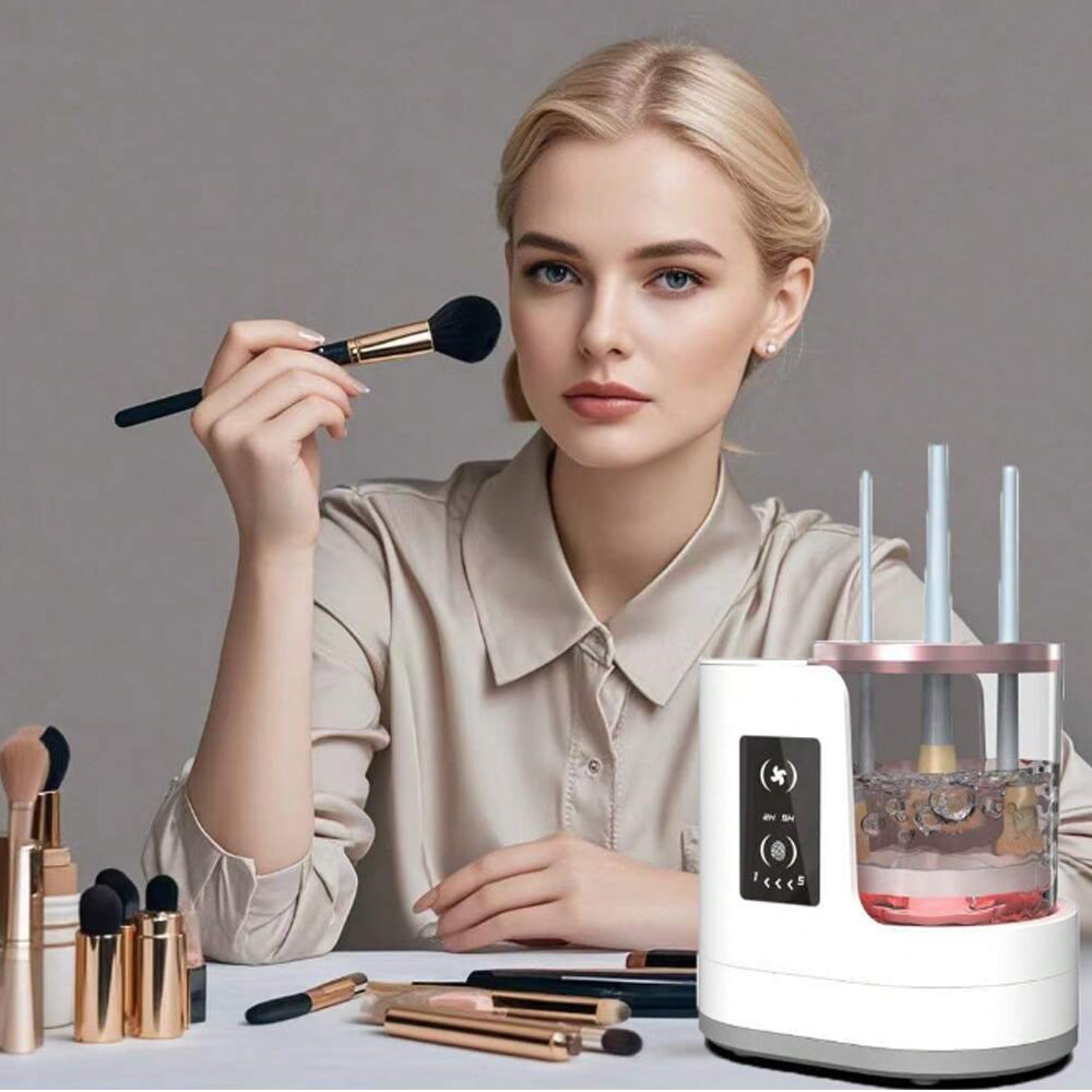 AstraGlow Pro elektrischer Make-up-Pinselreiniger — Wiederaufladbar - Desfino