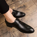 NovaCrest-premium loafers til mænd i læder — designerflad sål - Desfino
