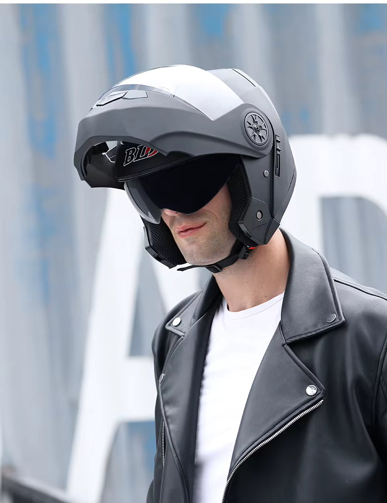 Modularer Klapphelm für Motorräder — Komfortables, schützendes Design - Desfino