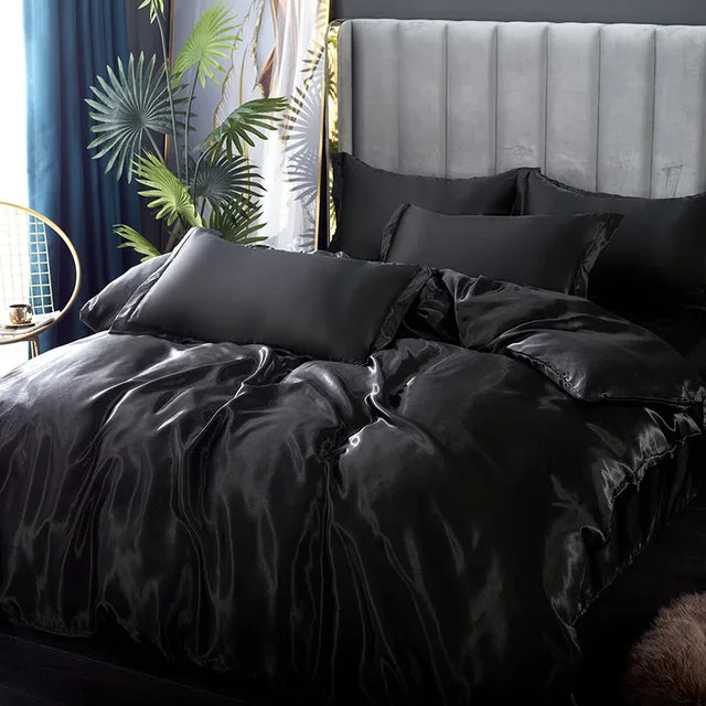 Ensemble de literie de luxe en satin Aurielle — Finition soyeuse et lisse