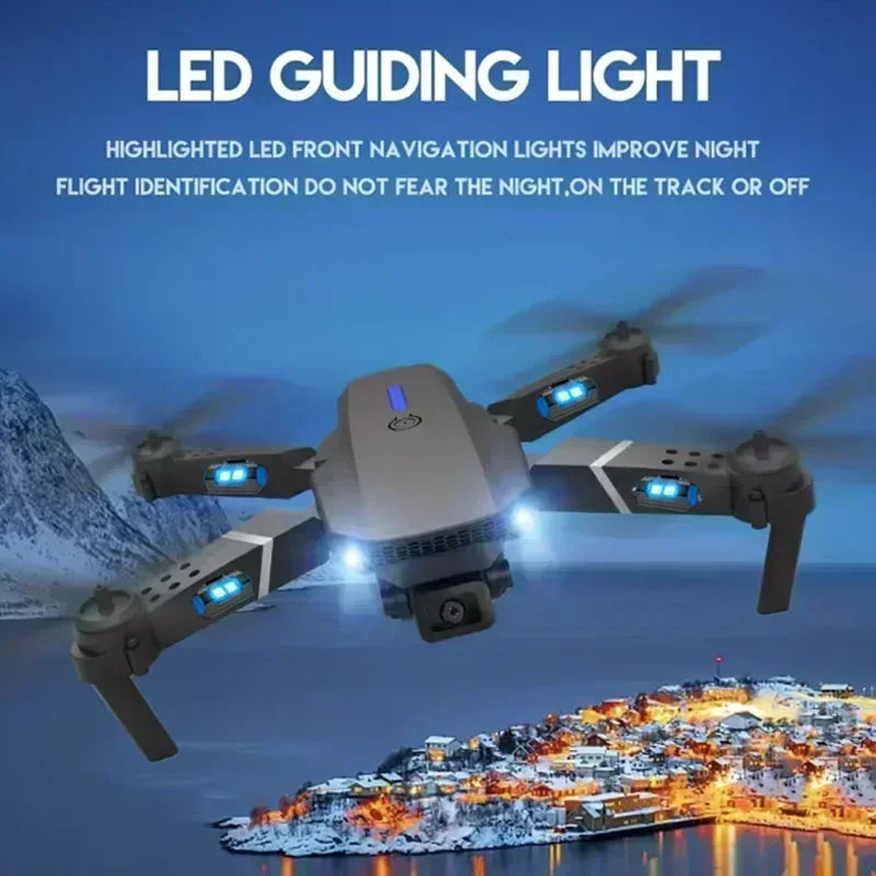 רחפן E88 Pro מתקפל עם WiFi ו-FPV — מצלמת HD, שמירת גובה - Desfino