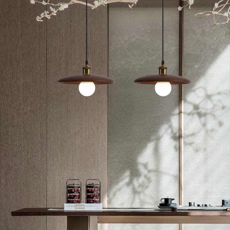 Lumină suspendată din lemn de stejar nordic LumaNord — design cu o strălucire caldă - Desfino