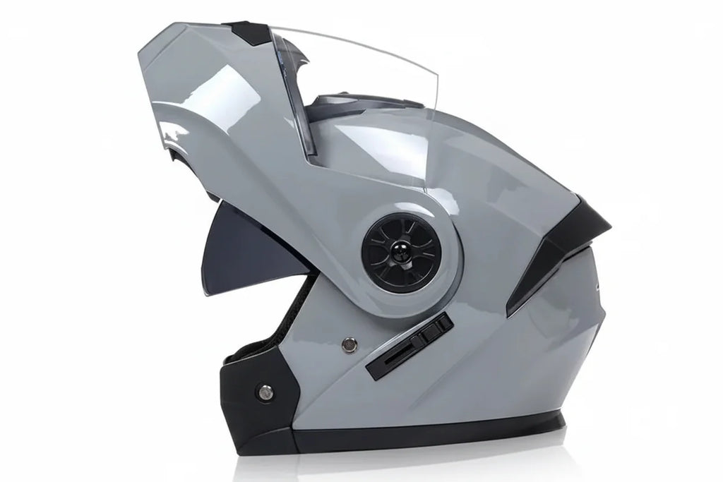 Modułowy kask motocyklowy — podnoszona szczęka, Bluetooth i osłona przeciwsłoneczna - Desfino
