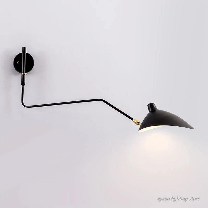 LumiArc Duo-væglampe — retningsbestemt lys i to retninger med mid-century-design - Desfino