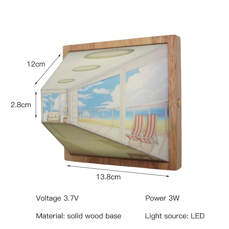 AstraLume 3D-Optik-Wandleuchte — Design mit Tiefenillusion - Desfino