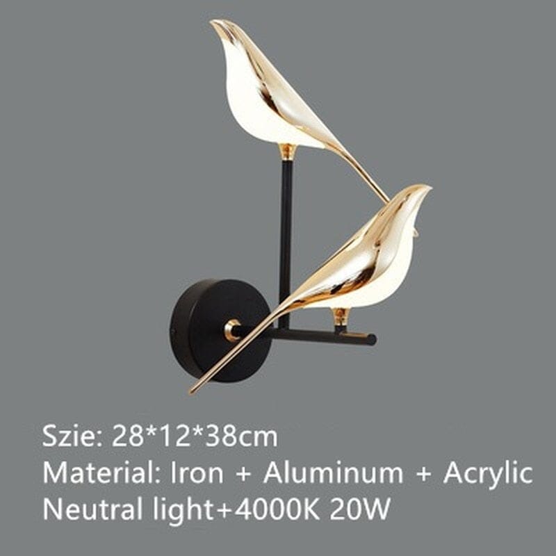 מנורת קיר Gilded Hummingbird