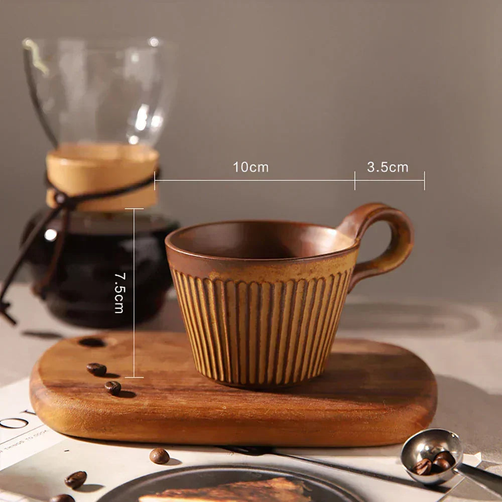 Hearthside Ceramic Mugs — Traditional Handmade Build, 10.4 oz Capacity