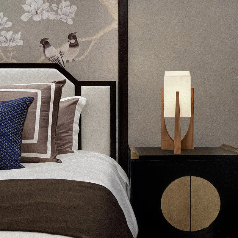 AuroraWood Kollektion von LED-Pendelleuchten — Holzoptik, E27 - Desfino