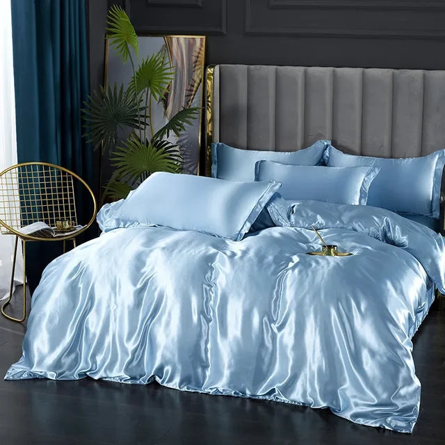 Ensemble de literie de luxe en satin Aurielle — Finition soyeuse et lisse