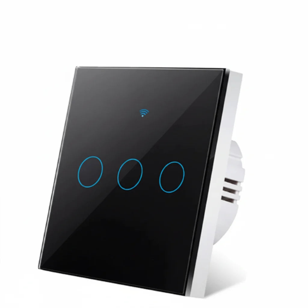 Dotykowy włącznik światła WiFi — Alexa i Google Home, bez przewodu neutralnego, bez huba - Desfino
