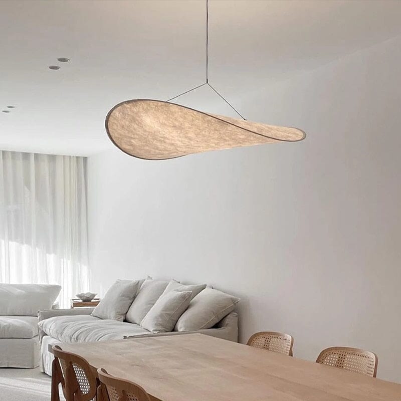 Lyra Silk Leaf -LED-riippuvalaisin — pohjoismainen hehkuva kattokruunu - Desfino